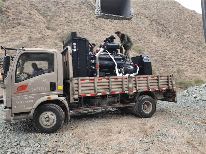 600KW上(shàng)柴股份為蘭(lán)合鐵路西固(gù)隧道施工